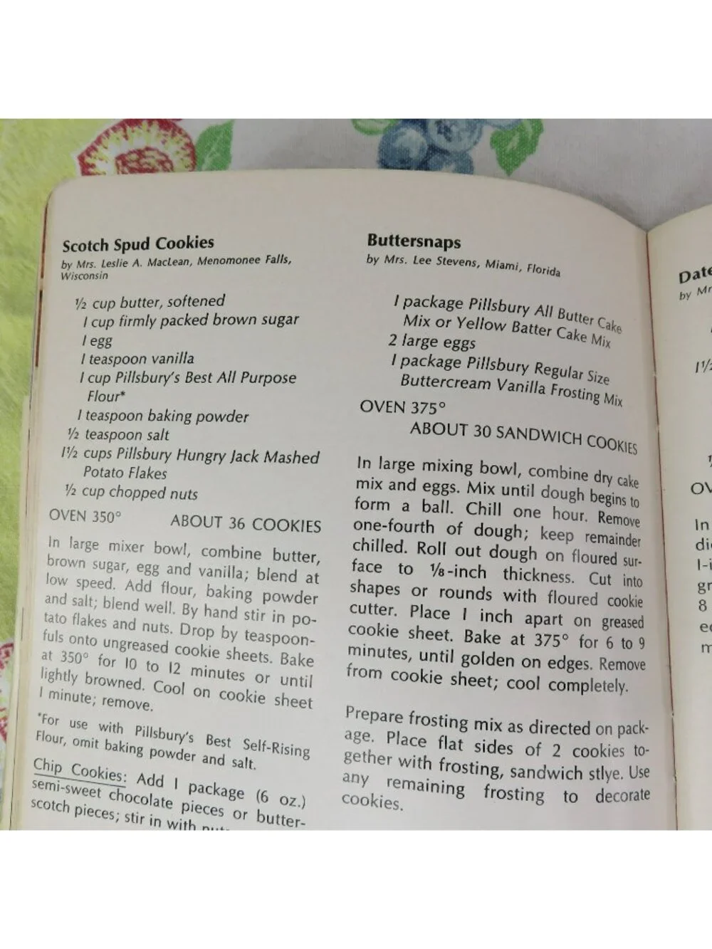 19th and 20th Grand National Pillsbury Bake-Off Cookbooks Booklets Lot of 2